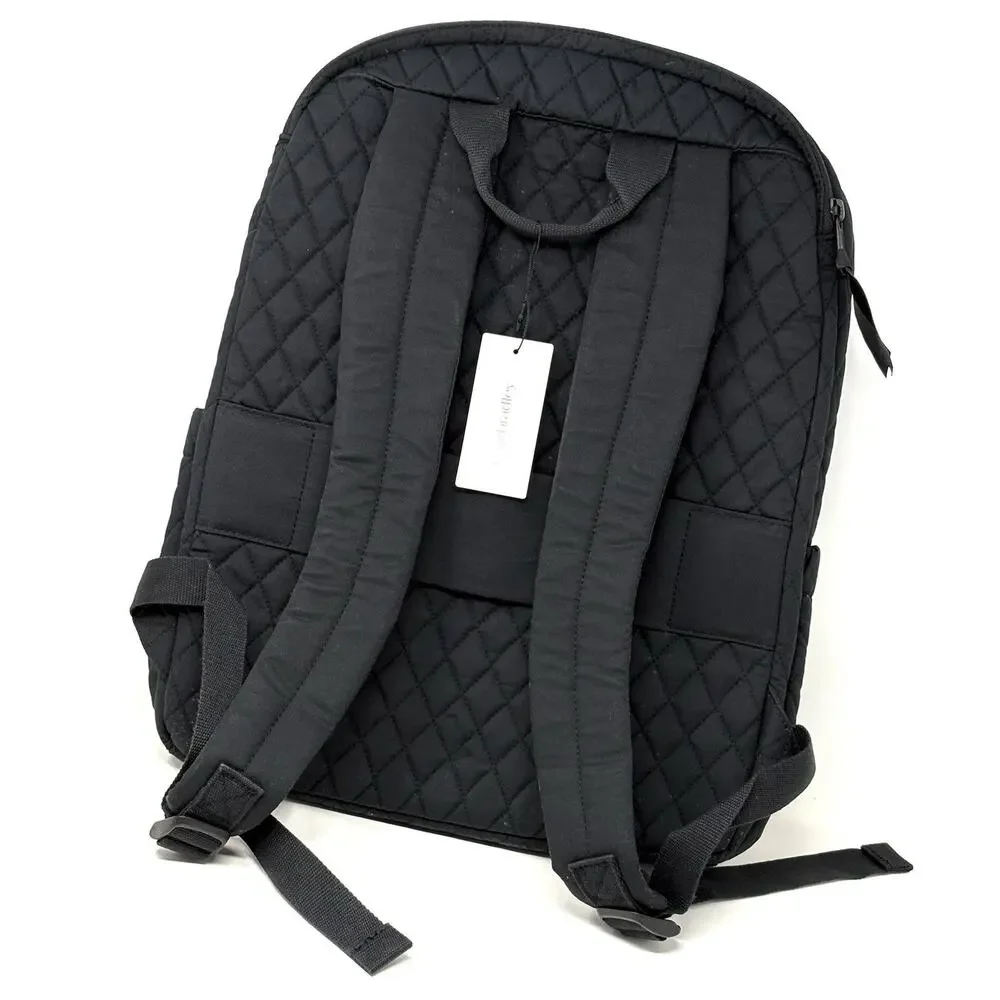 Vera Bradley Black Moonless Night Essential XL Extra Large Backpack Cotton NWT